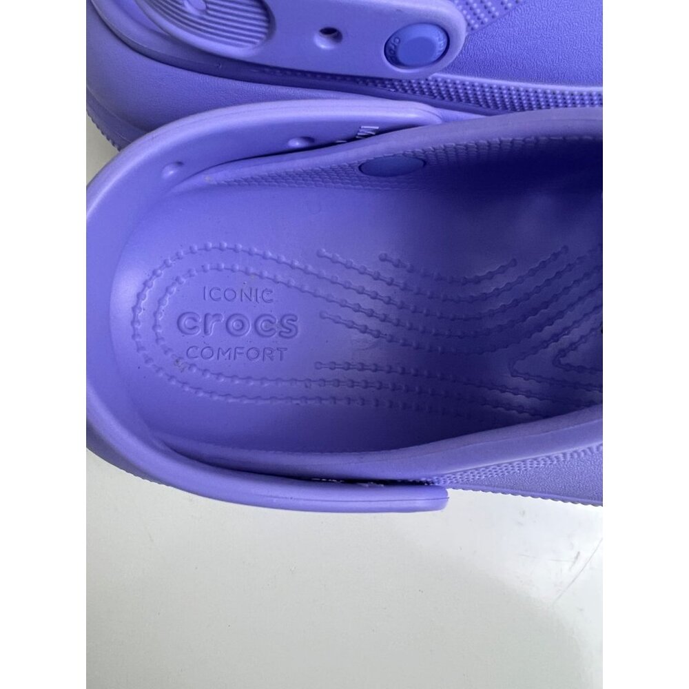 Crocs Classic Crush Violet Purple  Platform Clog Womens 9 Mens 7 Slip On Chunky - Picture 7 of 7